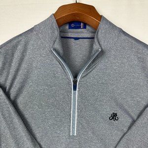 STITCH Sweater Adult Large Gray Long Sleeve Quarter 1/4 Zip Pullover Golf Men's